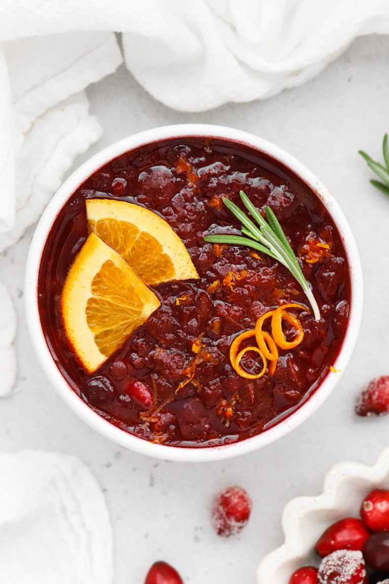 Rosemary Cranberry Sauce With Orange