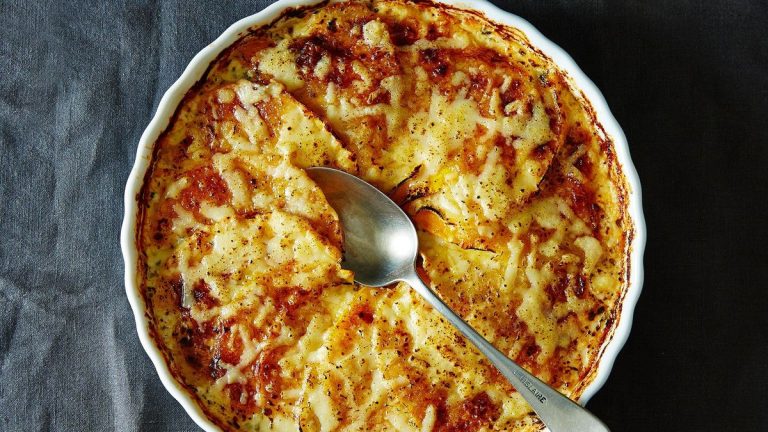 Gratin of carrots & root vegetables