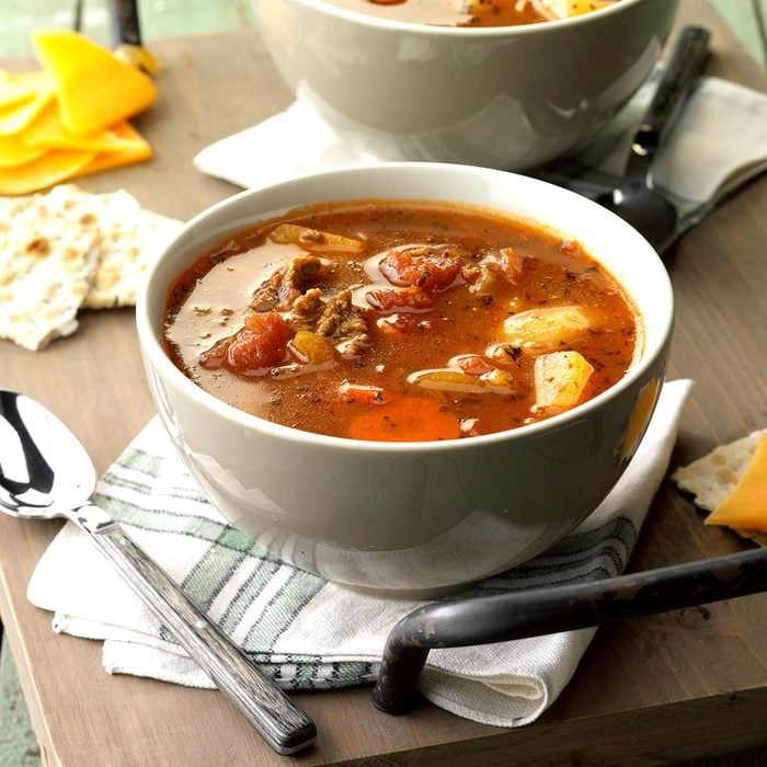 quick and easy vegetable beef soup