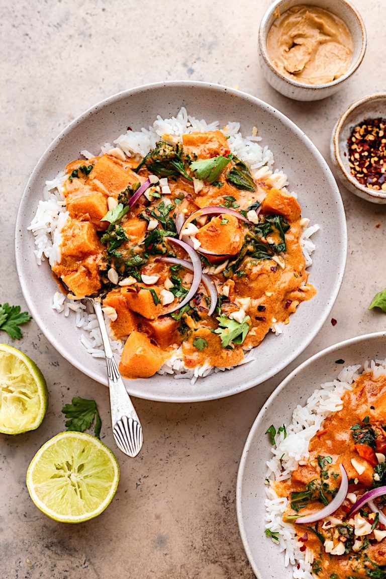 sweet potato and peanut curry