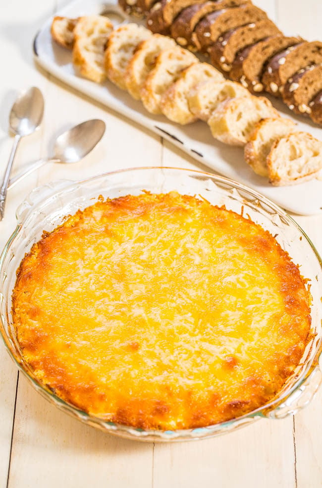 quick and easy baked buffalo and chicken dip