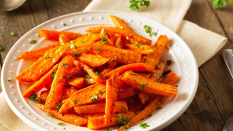 hot honey carrots