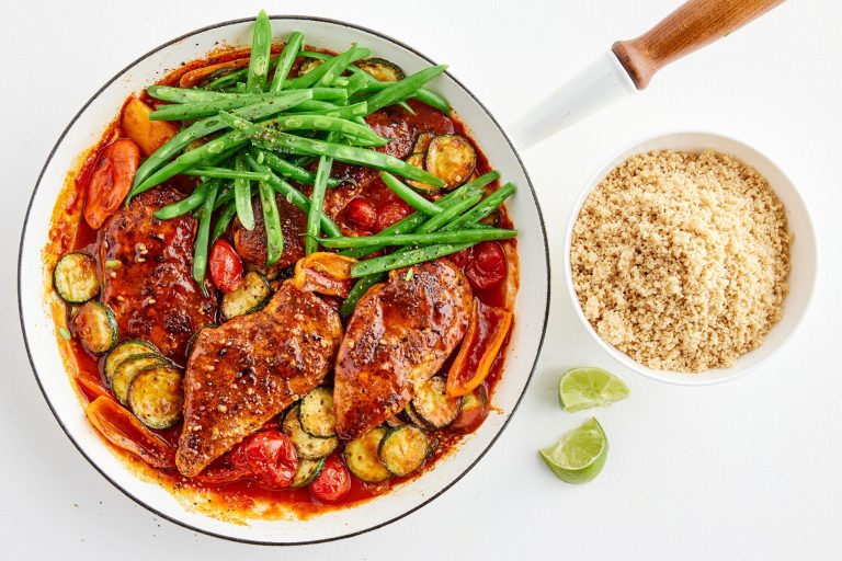 one-pan piri piri chicken dinner