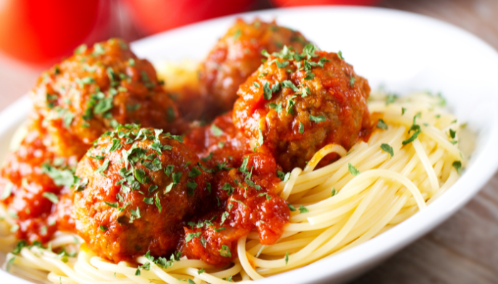 jenn’s out of this world spaghetti and meatballs