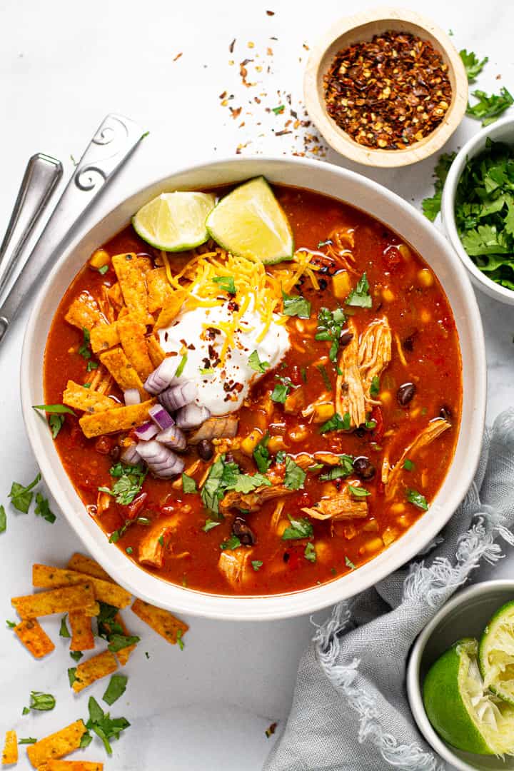 six can chicken tortilla soup