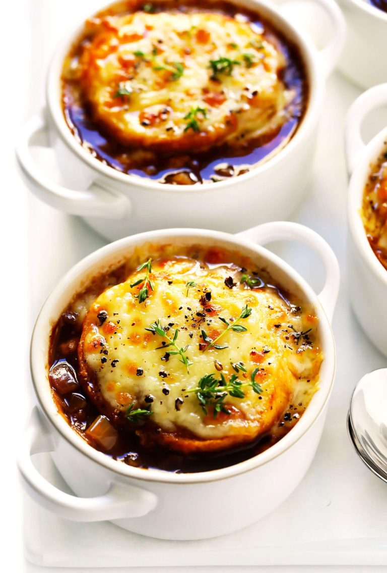 rich and simple french onion soup